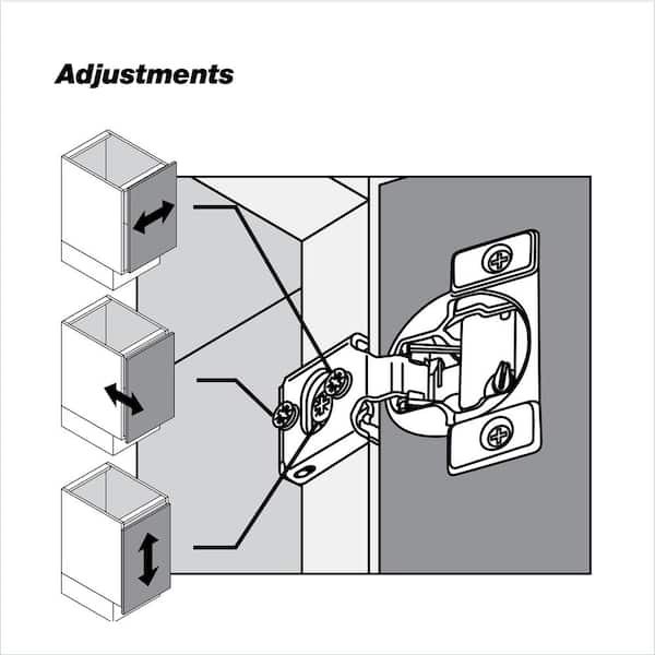 Blum Compact 1/2 in. Overlay Frame Cabinet Hinge (2-Pack) Blum Compact 1/2 in. Overlay Frame Cabinet Hinge (2-Pack)