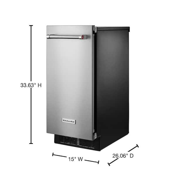 GE Profile 15 in 50lb Built-In or Freestanding Ice Maker with Nugget Ice,  Custom Panel Ready UNC15NPRII - The Home Depot