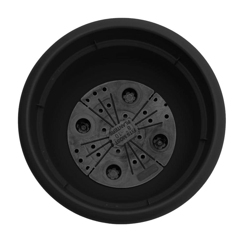 Ariana 16" Black Self-Watering Resin Planter