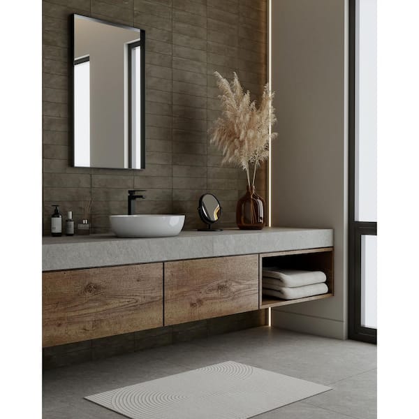 CRUZ BAY STUDIO Arcadian 3 in. x 12 in. Sable Matte Glazed Ceramic