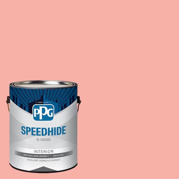 SPEEDHIDE 1 gal. PPG1189-4 Riviera Rose Satin Interior Paint