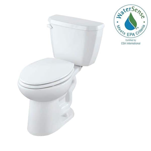 Gerber Viper 2-Piece High Efficiency Compact Elongated Toilet in White