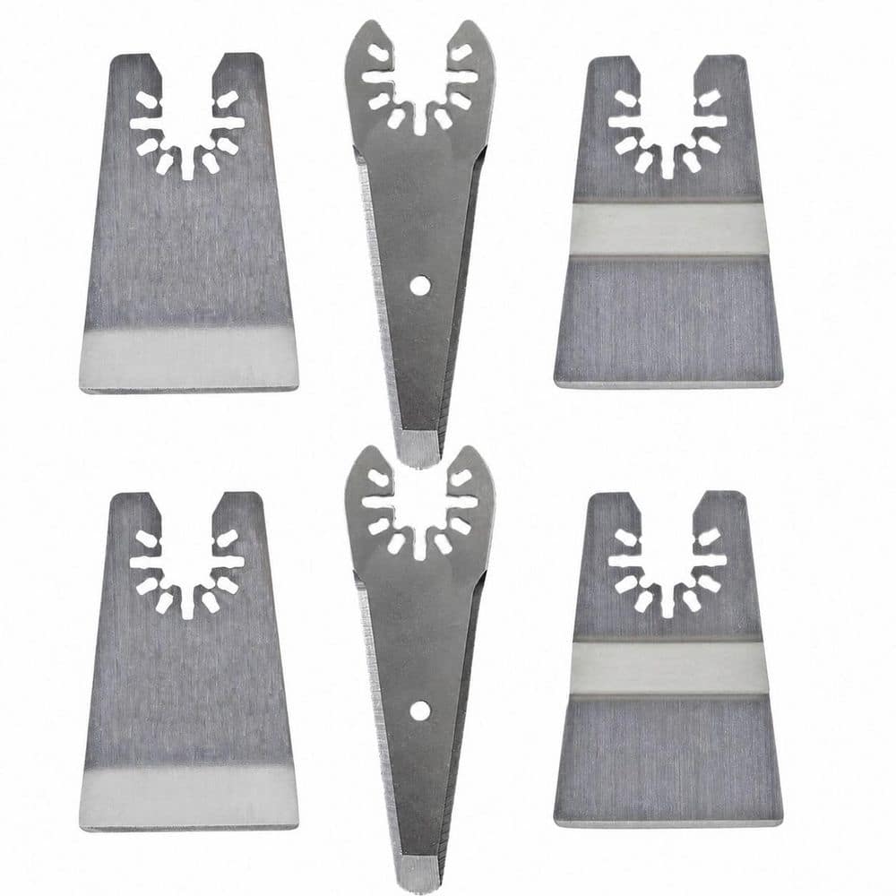 6pcs Steel Oscillating Tool Scraper Blades Kit with Rigid Flexible Tapered Blades Universal Fit (6-Pack) price history on PriceWatchPro