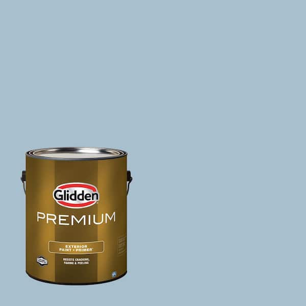 Glidden Premium 1 gal. PPG1152-3 Graceful Semi-Gloss Exterior Latex Paint