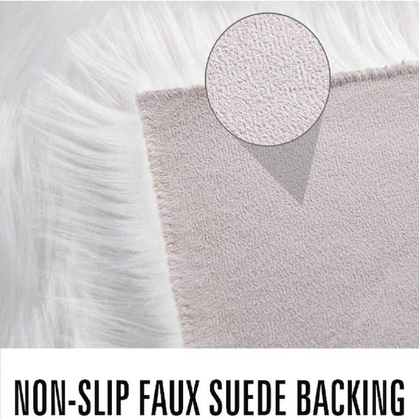 Latepis Sheepskin Faux Fur Light Pink 10 ft. x 12 ft. Cozy Fluffy Rugs Area  Rug YMPRC1012 - The Home Depot