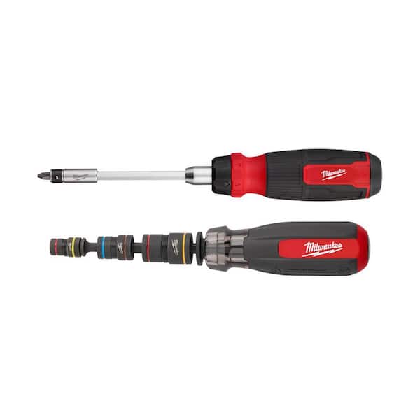 27-in-1 Ratcheting Multi-Bit Screwdriver and Multi-Nut Driver W/ SHOCKWAVE Impact Duty Magnetic Nut Drivers