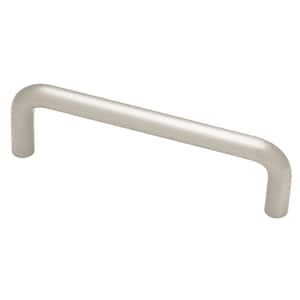 Wire 3-1/2 in. (89 mm) Satin Nickel Cabinet Drawer Bar Pull