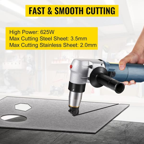 Electric Metal Nibbler 625 W Nibbler Metal Cutter 1000 RPM High Speed Rotor 0.16 in. Metal Nibbler 110 V Replaced Blades