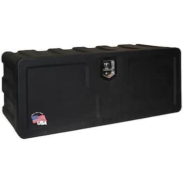 18 in. x 18 in. x 48 in. Matte Black Plastic Underbody Truck Tool Box