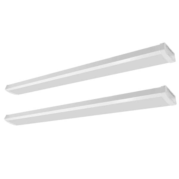 2-Pack 4-ft. 4000 Lumens Integrated LED White Wraparound Light 4000K
