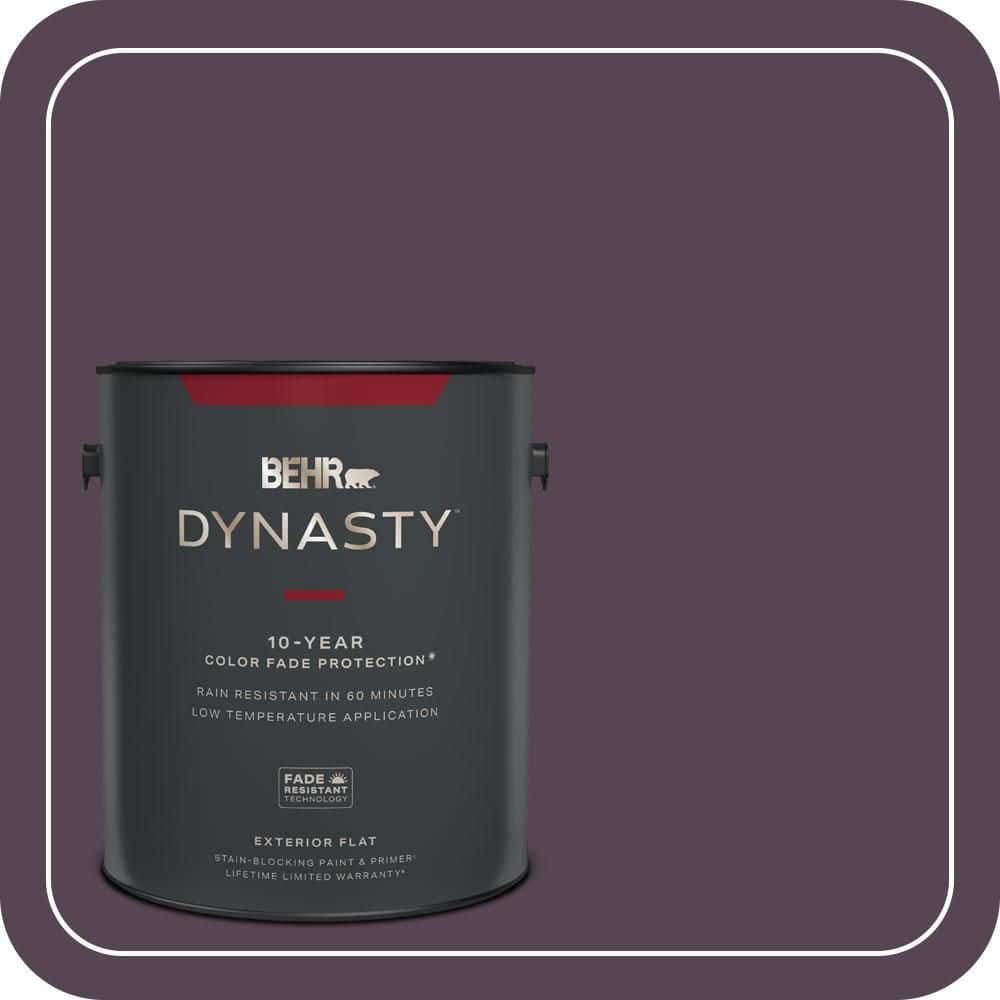 Baritone Color BEHR DYNASTY 1 gal. #680F-7 Baritone Flat Exterior Stain-Blocking Paint ...