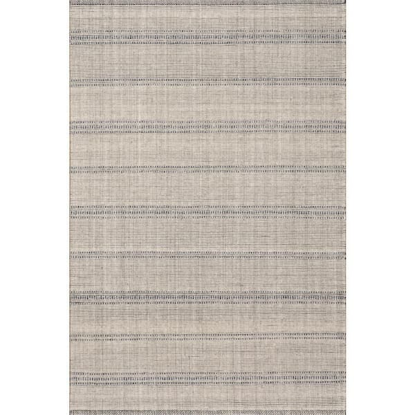 Cressida Striped Ivory 5 ft. x 8 ft. Indoor Area Rug