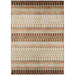 Evolve Mocha 8 ft. x 10 ft. Ikat Area Rug