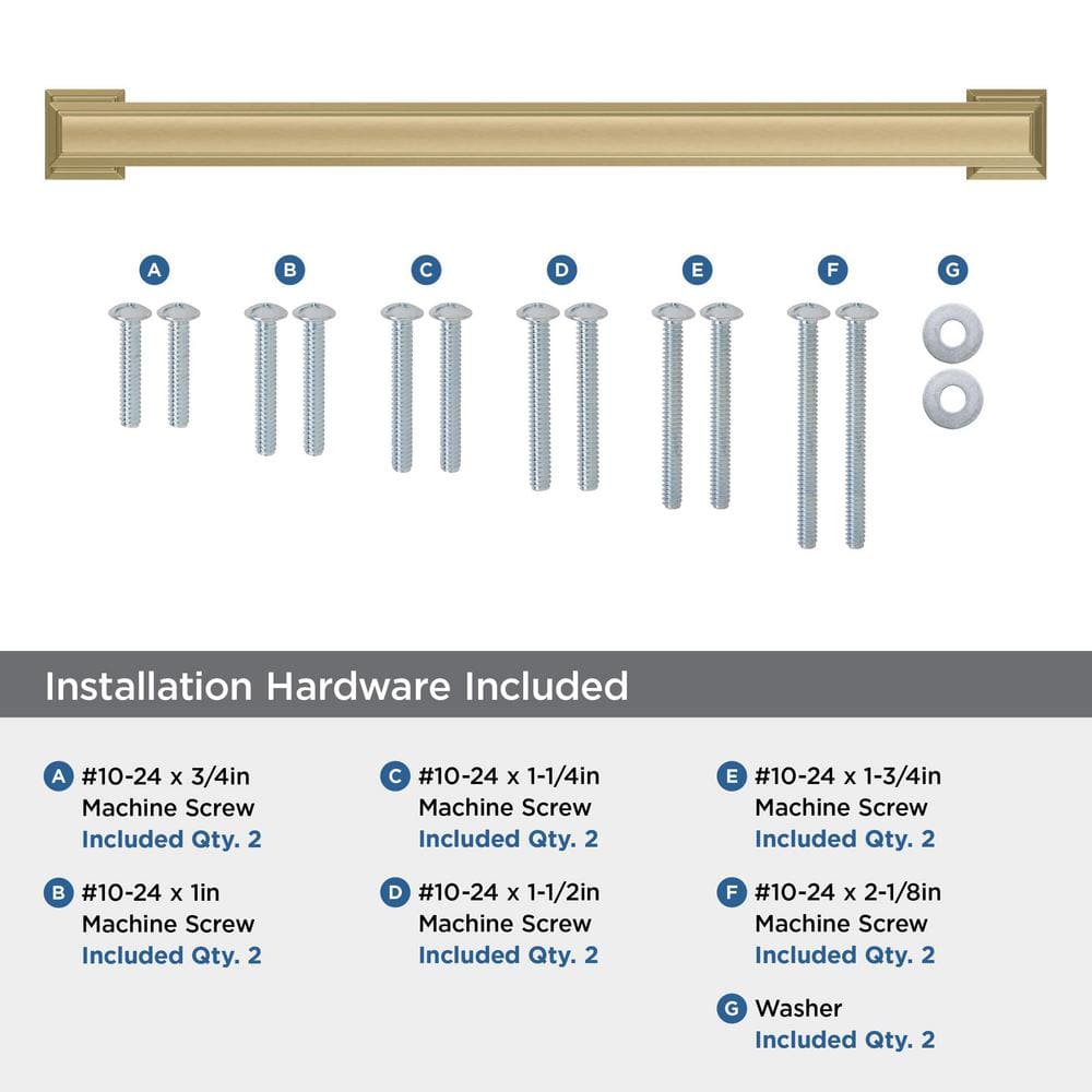 Champagne Bronze 13" Modern Appliance Pull with Mounting Hardware