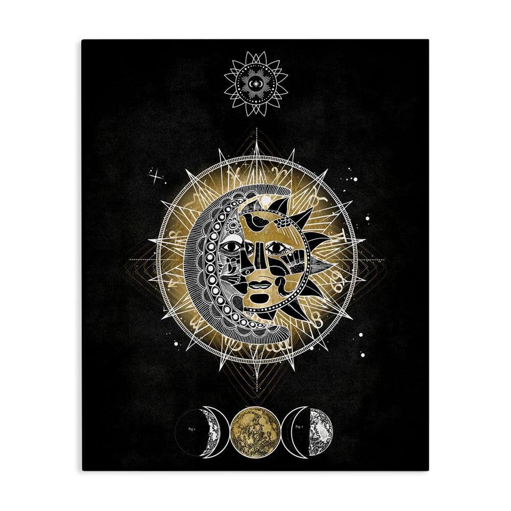 Lunar and Solar Fractal by Oliver Jeffries Unframed Religious Graphic Art Print 40 in. x 30 in.