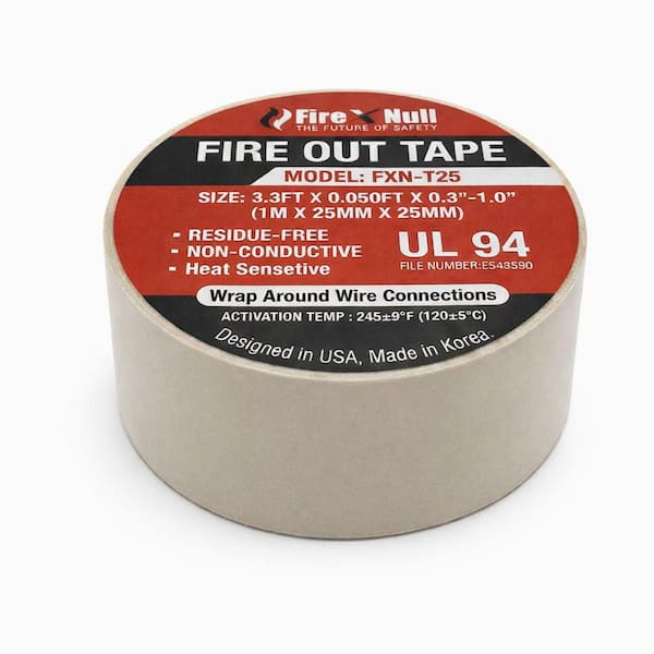 Fire Suppression Tape 1in x 3. 3ft Model FXN-T25