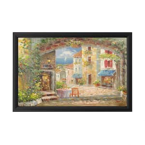 "Capri Isle" by Rio Framed with LED Light Landscape Wall Art 16 in. x 24 in.