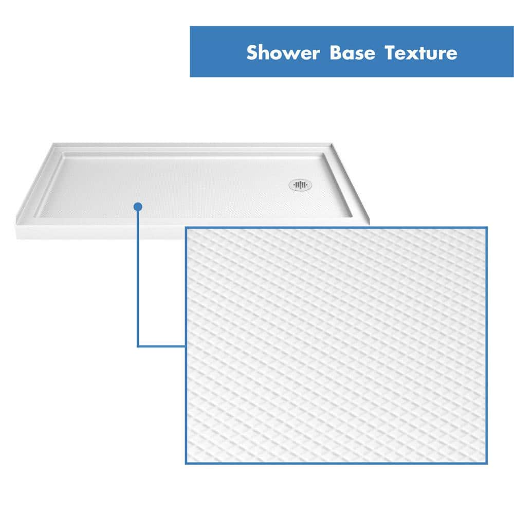 60" Oil Rubbed Bronze and Clear Glass Sliding Shower Kit