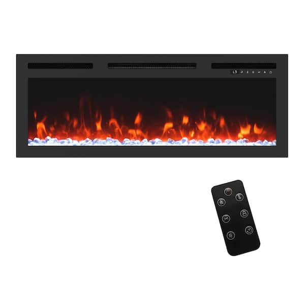 Boyel Living 36 in. Ventless Electric Fireplace Insert with Multicolor Flame