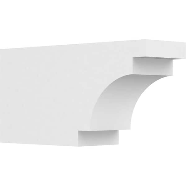 Ekena Millwork 6 in. x 10 in. x 20 in. Mediterranean PVC Rafter Tail Brace