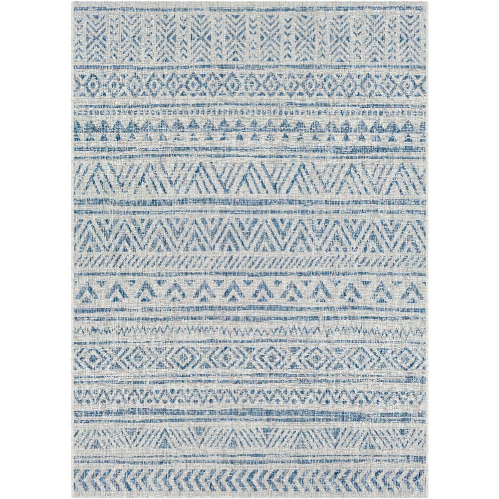 Eartha Blue 5 ft. x 8 ft. Indoor/Outdoor Patio Area Rug price history on PriceWatchPro