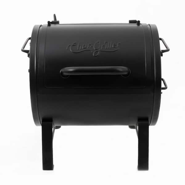 CharGriller Portable Table Top Charcoal Grill Side Fire Box in Black