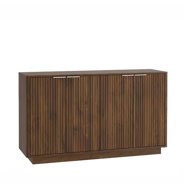 Wood 31.8 in. Accent Cabinet Office Storage Cabinet with 4 Shelves and Adjustable Shelves durable construction