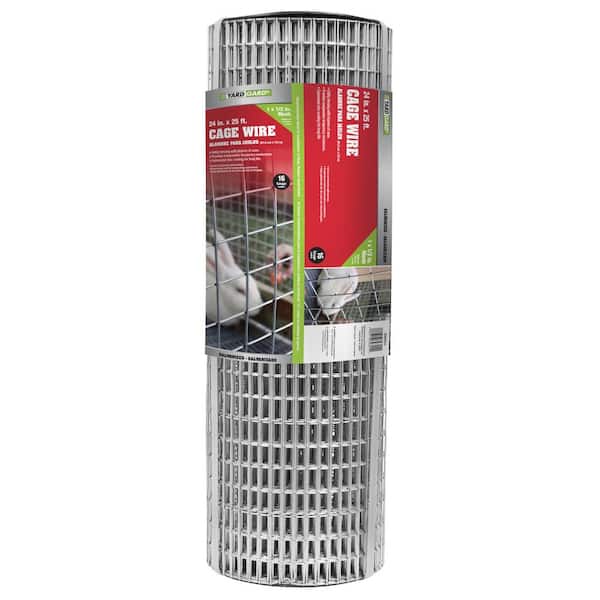 YARDGARD 0.5 in. x 1 in. x 2 ft. x 25 ft. 16-Gauge Galvanized Steel Welded Wire Garden Fence