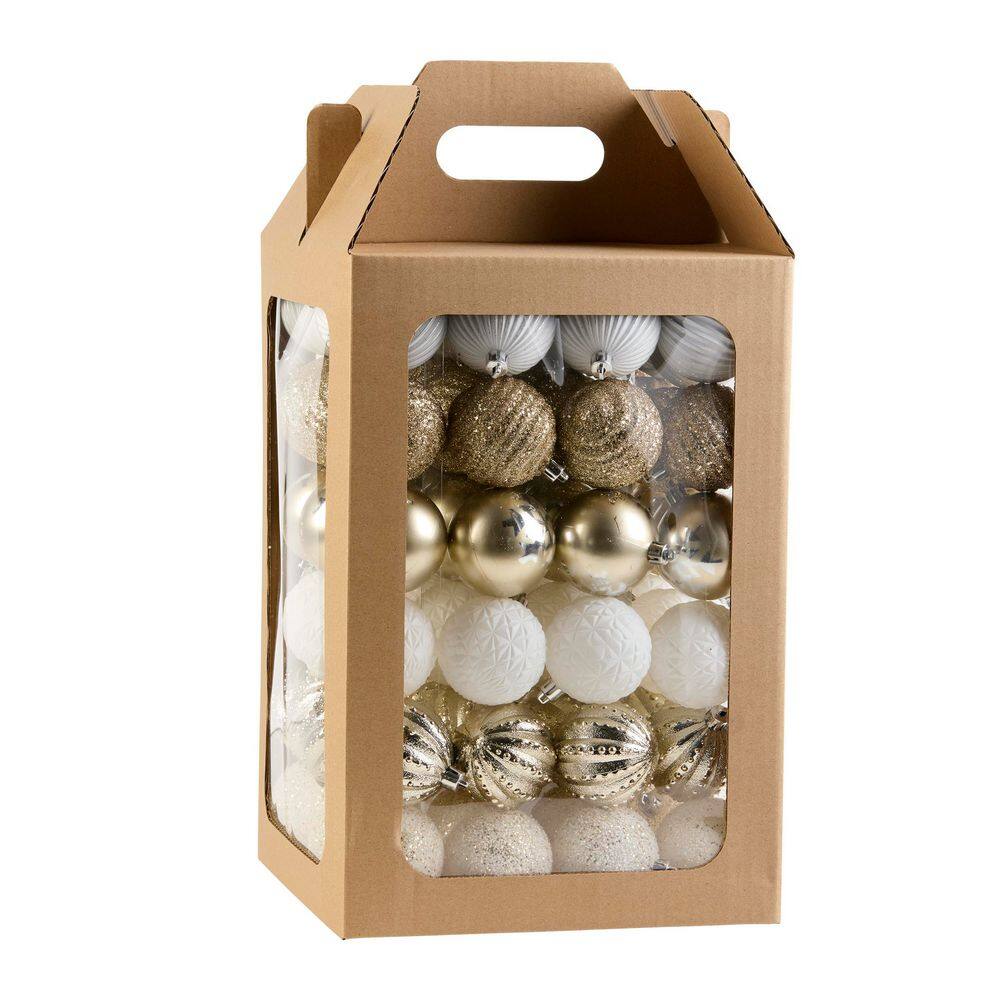 96 Piece Christmas Ball Ornament Set