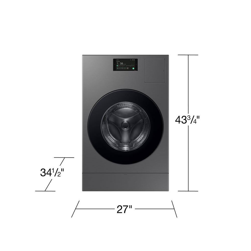 Dark Steel 5.3 cu. ft. Smart Front Load Washer Dryer Combo