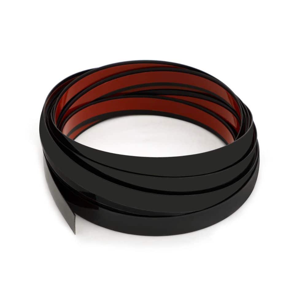 1/2 in. x 16.4 ft. PVC Peel and Stick Molding Trim Flexible Self Adhesive Drywall Trim for Wall Mirror Door, Black price history on PriceWatchPro