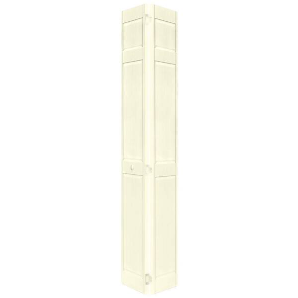 Home Fashion Technologies 6-Panel Behr Cottage White Solid Wood interior Bifold Closet Door-DISCONTINUED