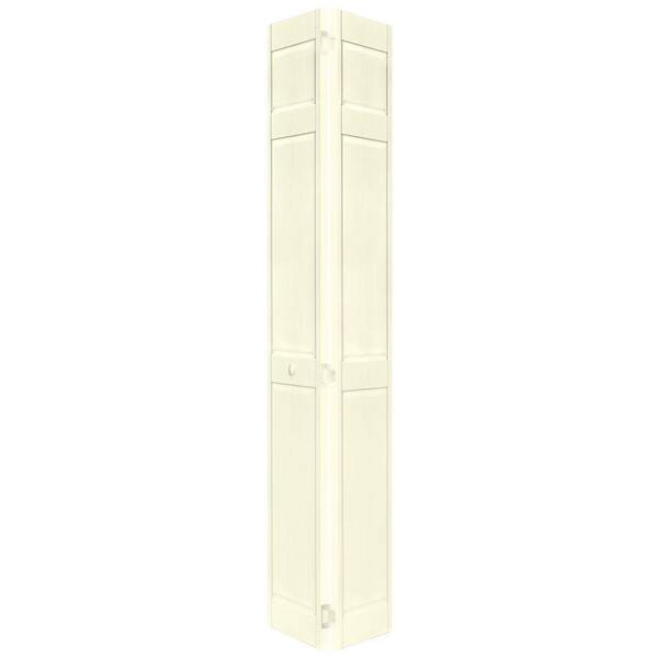 Home Fashion Technologies 6-Panel Behr Cottage White Solid Wood Interior Bifold Closet Door-DISCONTINUED