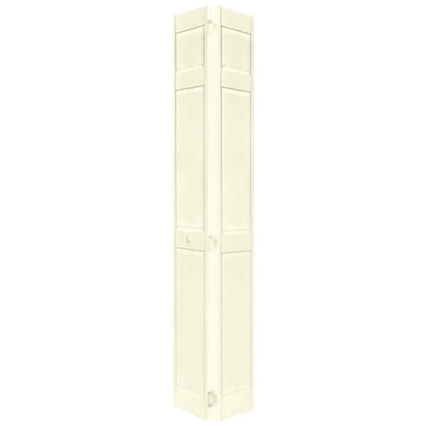 Home Fashion Technologies 32 in. x 80 in. 6-Panel Behr Distant Tan Solid Wood Interior Closet Bi-fold Door
