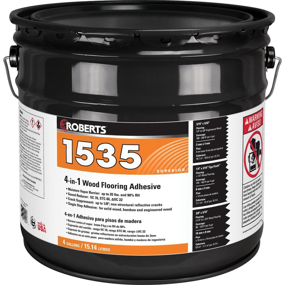 4 Gallon Bostik ft.s Best Wood Flooring Urethane Adhesive and Moisture  Vapor Control