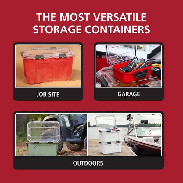 Husky✪☽ Husky 12-Gal. Professional Heavy Duty Waterproof Stackable Plastic