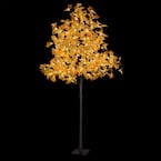 8 ft. Fall Decor Maple Tree with 264 Warm White Lights