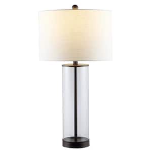 Collins 29 in. Oil Rubbed Bronze Glass LED Table Lamp