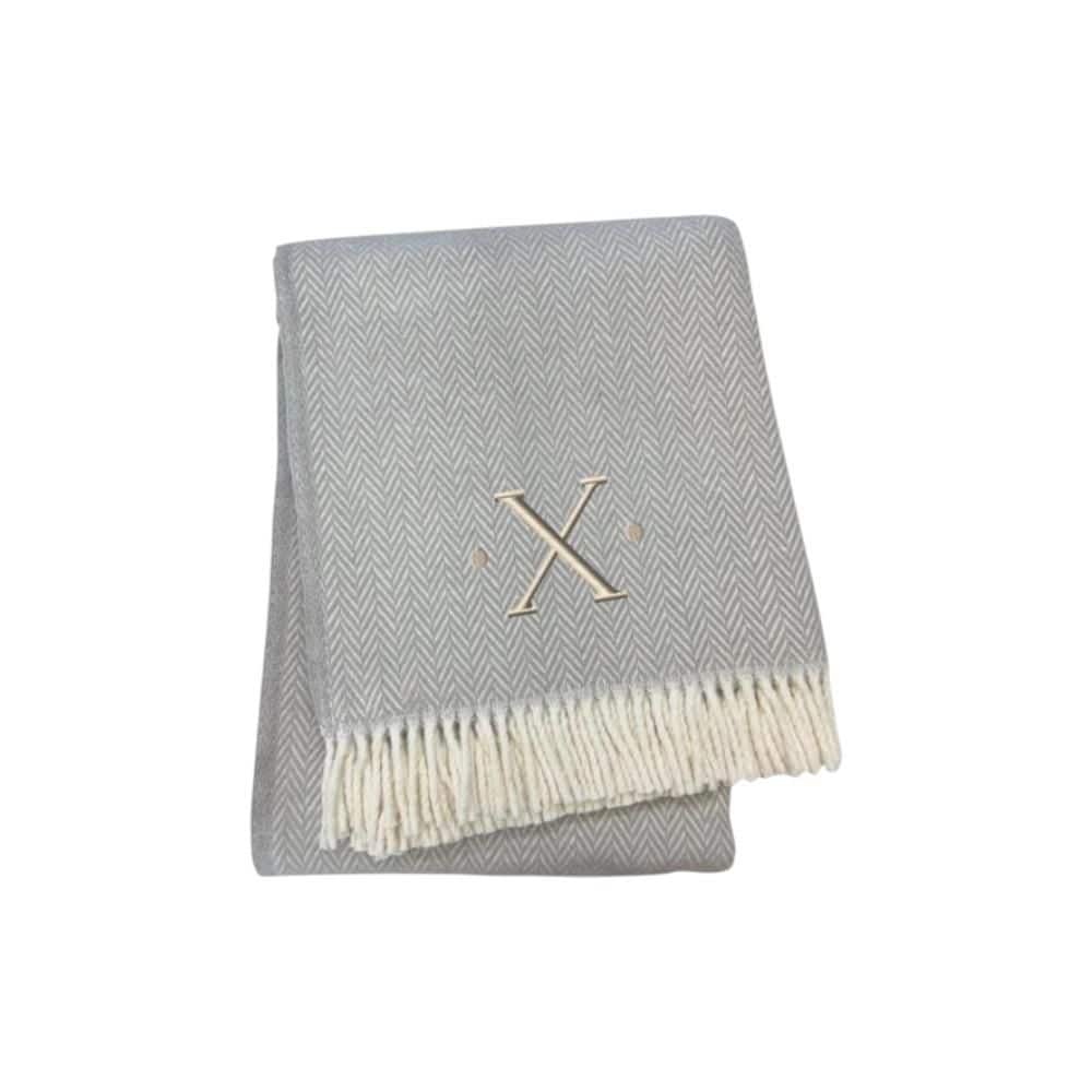 Gray, White Herringbone Cotton Blend Throw Blanket price history on PriceWatchPro