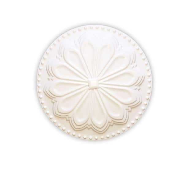 Creative Cleanout Covers Hermosa 6 in. x 6 in. Plastic Flat Paint Grade White Cleanout Cover