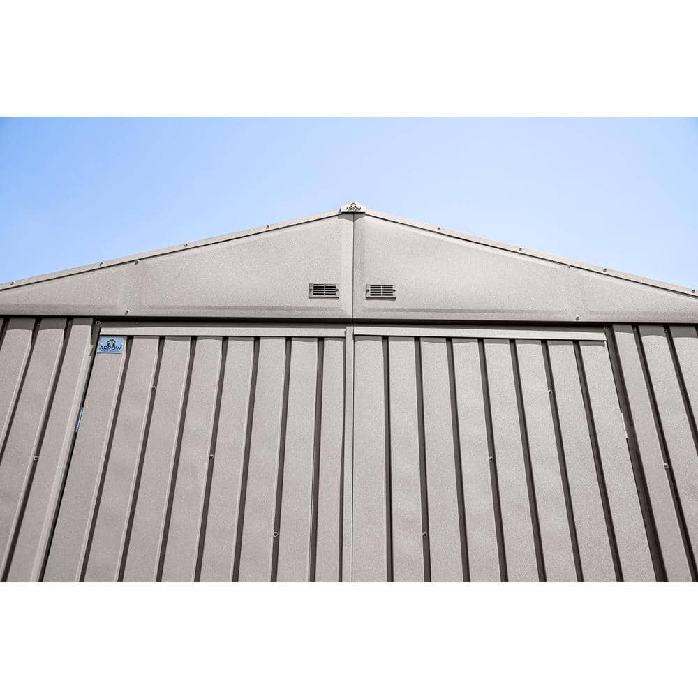 Elite 8x6 Cool Grey Galvanized Steel Storage Shed