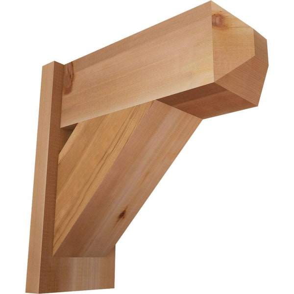 Ekena Millwork 8 in. x 18 in. x 18 in. Traditional Craftsman Smooth Western Red Cedar Outlooker