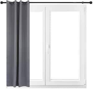 Indoor/Outdoor Blackout Curtain Panel with Grommet Top - 52 x 108 in (1.32 x 2.74 m) - Gray