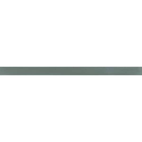 Taj Emerald Satin Glazed Ceramic Quarter Round Wall Trim, 0.6 in. x 10 in. (0.069 sq. ft./Piece)