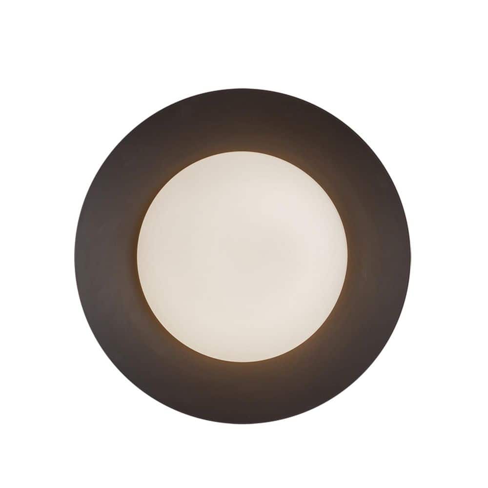 Cleo 9-in 1 Light 11-Watt Black/Opal Glass Integrated LED Wall Sconce price history on PriceWatchPro