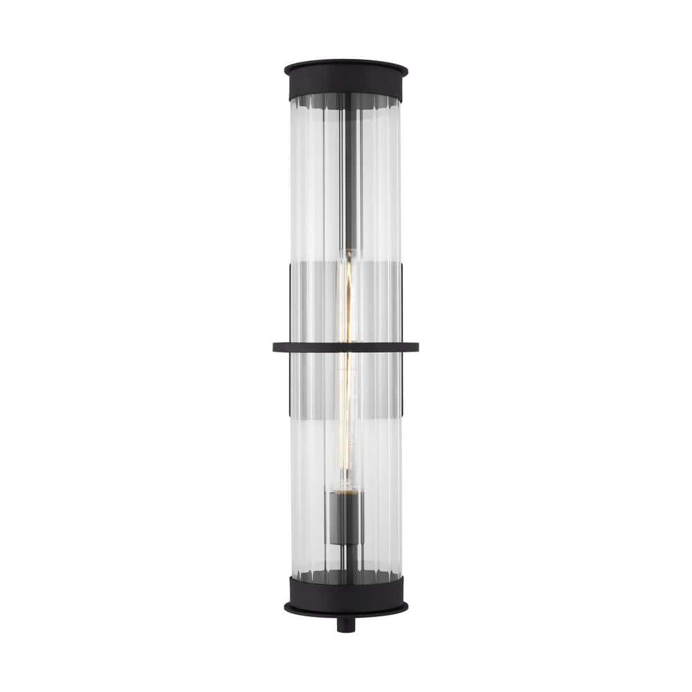 Generation Lighting Alcona 1-Light Black Hardwired Outdoor Extra Large ...