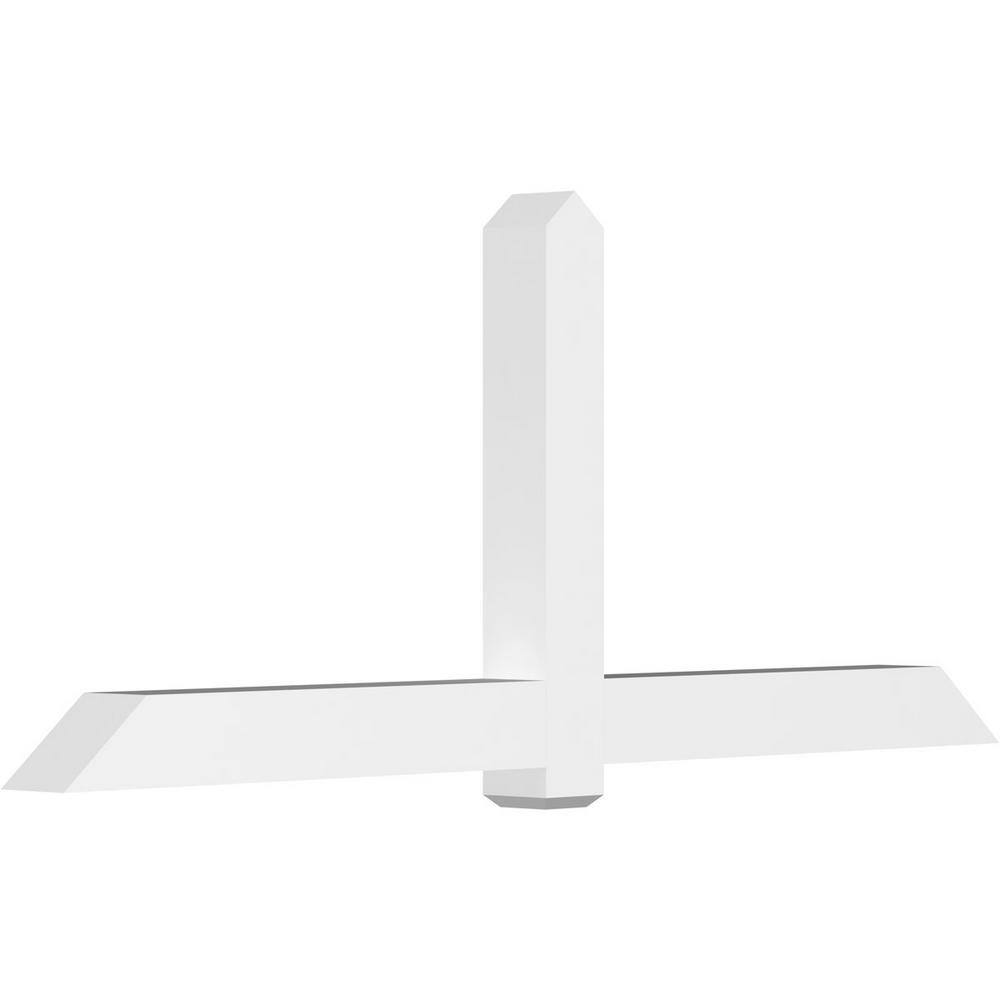 96 in. W x 40 in. H x 6 in. D x 6 in. F, 10/12 Pitch, Eugene Signature Urethane Gable Bracket, Primed Tan price history on PriceWatchPro