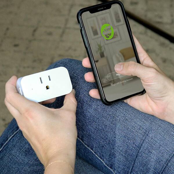 Defiant 15 Amp 120-Volt Smart Wi-Fi Bluetooth Outdoor Plug with 2