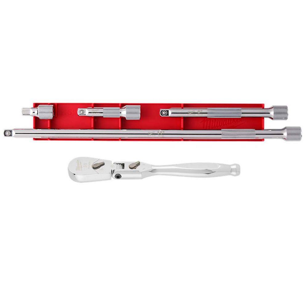 Milwaukee 3/8 in. Drive 9 in. Flex Head Ratchet with 3/8 in. Drive