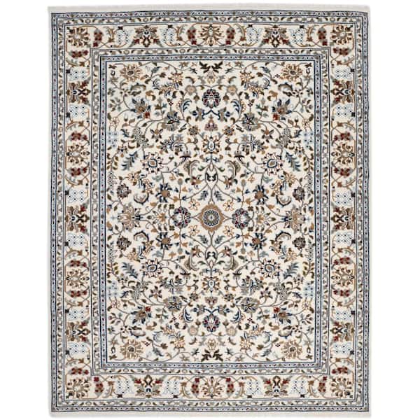 Elgin Ivory 3 X 5 Hand Knotted Wool Cotton Indoor Area Rug